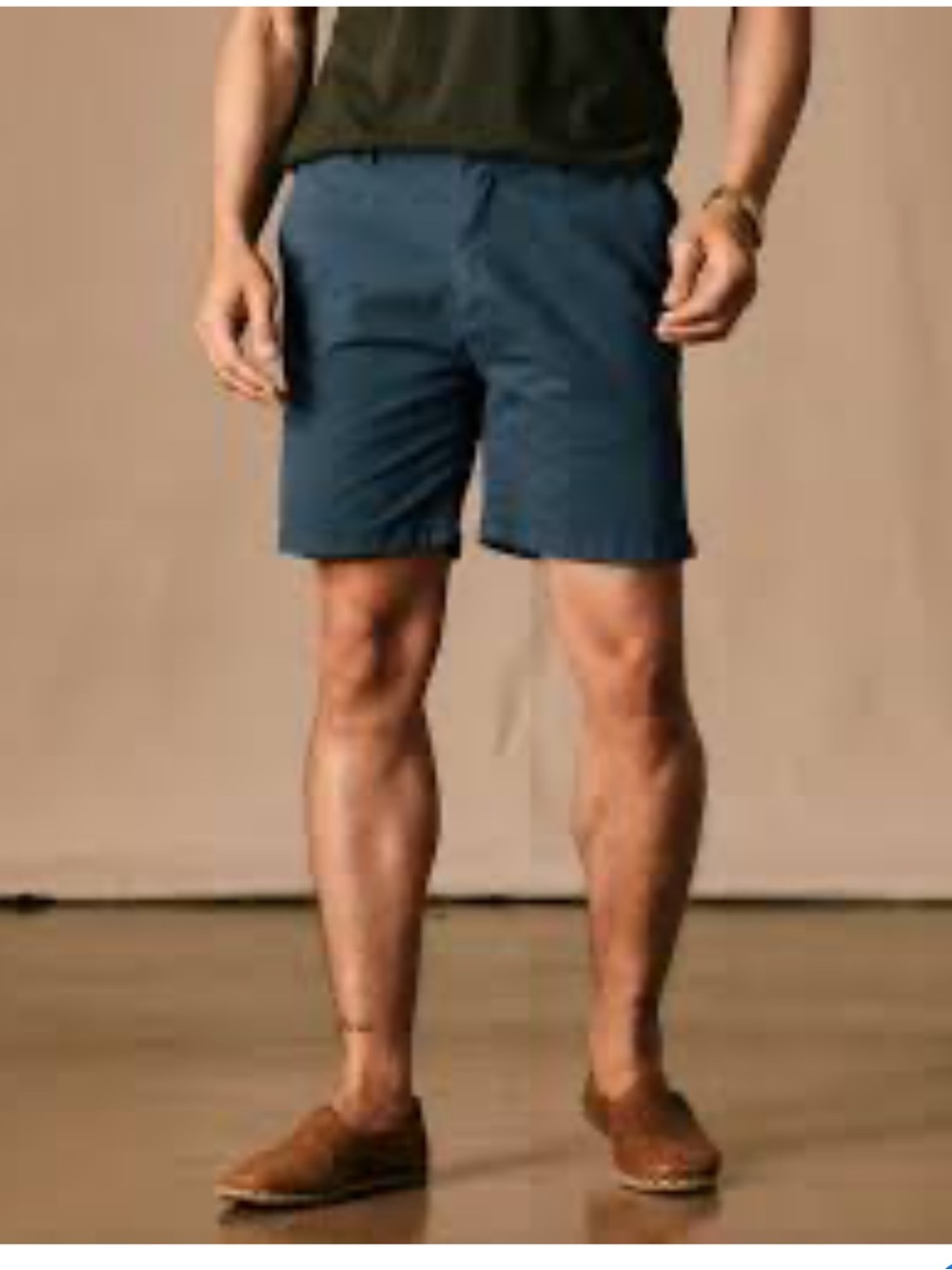 Buck Mason men’s carry on navy chino shorts size 32